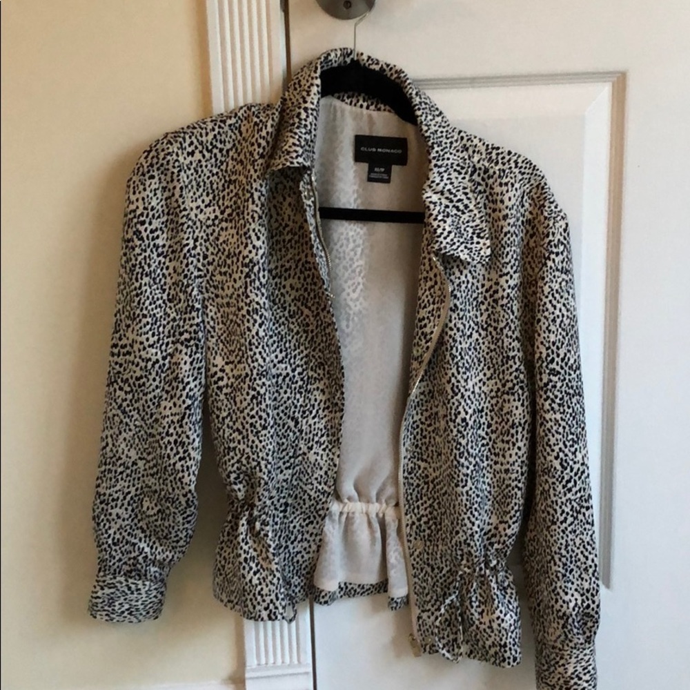 Club Monaco Leopard print jacket/blazer